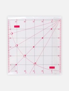 Линейка для квилтинга и пэчворка, с отверстиями, 30×30 см, розовая - Фото 5