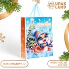 Пакет ламинированный вертикальный «Счастливая змейка», L 31×40×12 см - Фото 1