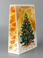 Пакет подарочный новогодний ламинированный «С Новым годом», L 31×40×11.5 см - Фото 3