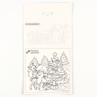 Аппликация стикерами на новый год. Елочные игрушки, набор для творчества - Фото 5