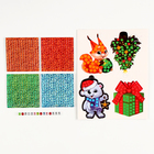 Аппликация стикерами на новый год. Елочные игрушки «Праздник!», набор для творчества - Фото 3