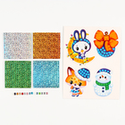 Аппликация стикерами на новый год. Елочные игрушки «Зимняя сказка», набор для творчества - Фото 3