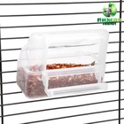 Кормушка для птиц, 11.5×5.2×9.2 см, внешняя, матовый пластик, прозрачная - Фото 1