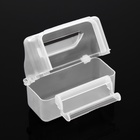 Кормушка для птиц, 11.5×5.2×9.2 см, внешняя, матовый пластик, прозрачная - Фото 6