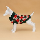 Свитер для животных «Шахматы», M (ДС 26, ОШ 26, ОГ 28-46 см) - Фото 4
