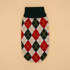 Свитер для животных «Шахматы», M (ДС 26, ОШ 26, ОГ 28-46 см) - Фото 9