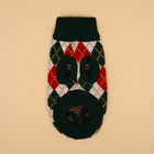 Свитер для животных «Шахматы», M (ДС 26, ОШ 26, ОГ 28-46 см) - Фото 10