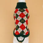Свитер для животных «Шахматы», 2XL (ДС 34, ОШ 34, ОГ 32-51 см) - Фото 6