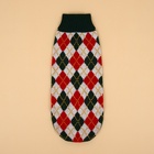 Свитер для животных «Шахматы», 2XL (ДС 34, ОШ 34, ОГ 32-51 см) - Фото 9