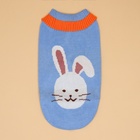 Свитер для животных «Зайка», размер XL, ДС 34, ОШ 34, ОГ 32-51 см, голубой - Фото 8