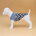 Свитер для животных «Волна», размер L, ДС 29, ОШ 29, ОГ 29-49 см, голубой - Фото 4