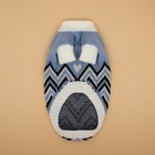 Свитер для животных «Волна», размер 2XL, ДС 34, ОШ 34, ОГ 32-51 см, голубой - Фото 9