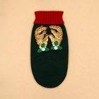 Свитер для животных «Рога удачи», размер M (ДС 30 см, ОШ 26, ОГ 28-46), зелёный - Фото 10