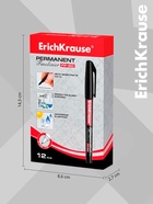 Маркер - лайнер перманентный ErichKrause FP-50, 0.6 мм, чернила на спиртовой основе, светостойкие и водостойкие, для любых поверхностей, чёрный - Фото 4