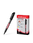 Маркер - лайнер перманентный ErichKrause FP-50, 0.6 мм, чернила на спиртовой основе, светостойкие и водостойкие, для любых поверхностей, чёрный - Фото 7