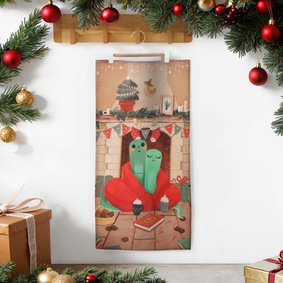 Полотенце «Этель. Любви и тепла», 40×73 см, 100% хлопок, саржа 190 г/м²