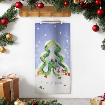 Полотенце «Этель» Magic snake, 40×73 см, хлопок 100%, саржа 190 г/м²