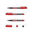 Маркер - лайнер перманентный ErichKrause FP-50, 0.6 мм, чернила на спиртовой основе светостойкие, водостойкие. Для письма на любой поверхности, красный - Фото 5