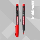 Маркер - лайнер перманентный ErichKrause FP-50, 0.6 мм, чернила на спиртовой основе светостойкие, водостойкие. Для письма на любой поверхности, красный - Фото 3