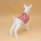 Свитер для животных ILOVEYOU, размер S, (ДС 23, ОШ 23, ОГ 26-45 см, белый, красный - Фото 3