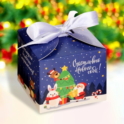 Шоколадная бомбочка «Новогодняя ёлка» с маршмеллоу, 38 г