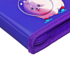 Папка-портфолио А4 «Астронавт», Calligrata TOP, твердая обложка, на кольцах, молния вокруг, для школьника, 1 файл, 8 вкладышей - Фото 5