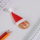 Значок новогодний закатной с колпаком d=35 мм «Олень» 6.5×11 см - Фото 4