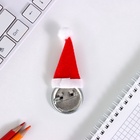 Значок новогодний закатной с колпаком d=35 мм «Дедушка Мороз» 6.5×11 см - Фото 5