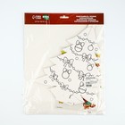 Ёлка раскраска настольная на новый год «Милый зайчик», новогодний набор для творчества - Фото 6