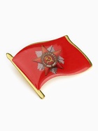 Значок «Флаг 9 мая», 3×2.5 см, цвет красный в золоте 10622234