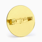 Значок круглый «9 мая», 2.5 см, цветной в золоте - Фото 2