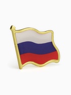 Значок «Флаг РФ», 2 см, цветной в золоте - Фото 2