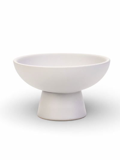 Декоративное кашпо - ваза для цветов «Кристофер», 13×13×8 см, керамическое, белое