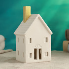 Фигурка светящаяся TAKE IT EASY «Домик с золотой трубой», керамика, 8×8×14 см - Фото 2