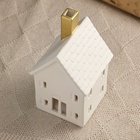 Фигурка светящаяся TAKE IT EASY «Домик с золотой трубой», керамика, 8×8×14 см - Фото 3