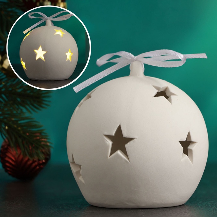 Фигурка светящаяся TAKE IT EASY «Шар со звездочками», 7×7×7.5 см - Фото 1