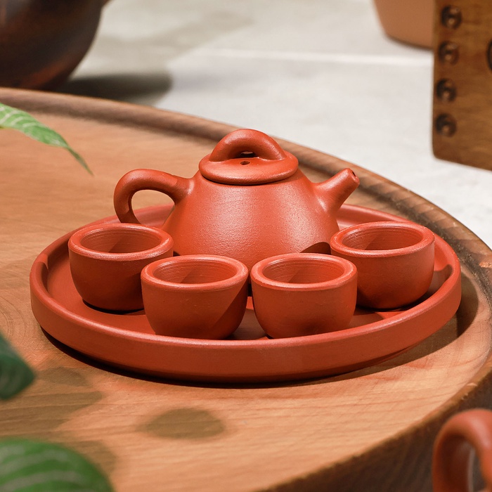 Набор фигурок для чайной церемонии TAKE IT EASY «Милый комплект», 6 предметов, керамика, 10×10×6 см