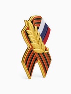 Значок «Георгиевская лента», 4 см, цветной в золоте - Фото 2