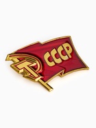 Значок «СССР», 2.5×3 см, красный в золоте - Фото 3