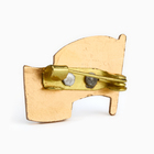 Значок «Флаг России», 2×2.5 см, цветной в золоте - Фото 3