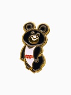 Значок «Олимпийский медвежонок», 2.4 см, чёрно-белый в золоте - Фото 2