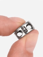 Фиксатор для шнура, двойной, d=5 мм, 15×10 мм, 5 шт., цвет серебряный - Фото 3