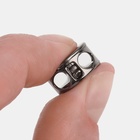 Фиксатор для шнура, двойной, d=5 мм, 15×10 мм, 5 шт., цвет чёрный никель - Фото 3