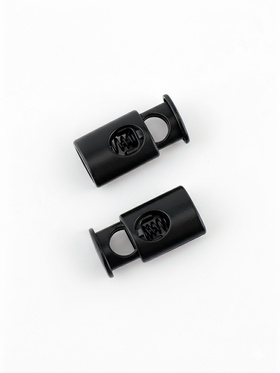 Фиксатор для шнура, d=5 мм, 10?20 мм, 5 шт., чёрный (комплект 3 шт)