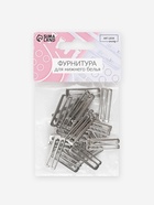 Крючок для бретелей, металлический, 25 мм, 20 шт., цвет серебряный - Фото 3