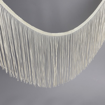 Тесьма декоративная «Бахрома», 20 см, 5±0.5 м, бежевая