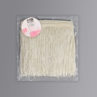 Тесьма декоративная «Бахрома», 20 см, 5±0.5 м, бежевая - Фото 2