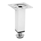 Опора квадратная OKV001CR ТУНДРА, d=25×25 мм, H=100 мм, цвет хром, 4 шт. TMP 10785918 - фото 13194139