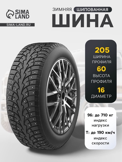 Шина зимняя шипованная ROADMARCH WINTER XPRO STUDS 68 205/60 R16 96T