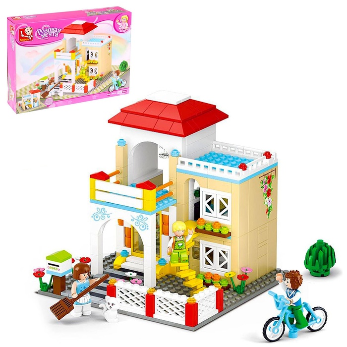 Уценка Конструктор «Розовая мечта: чудесный дом», 380 деталей - Фото 1